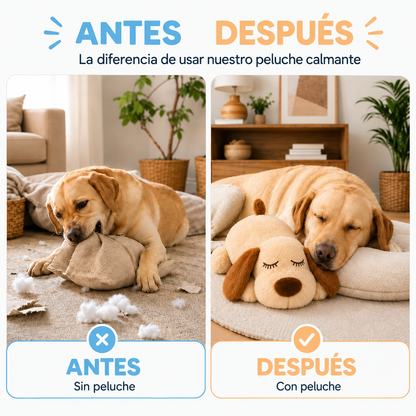 Peluche con latido que calma a tu perro